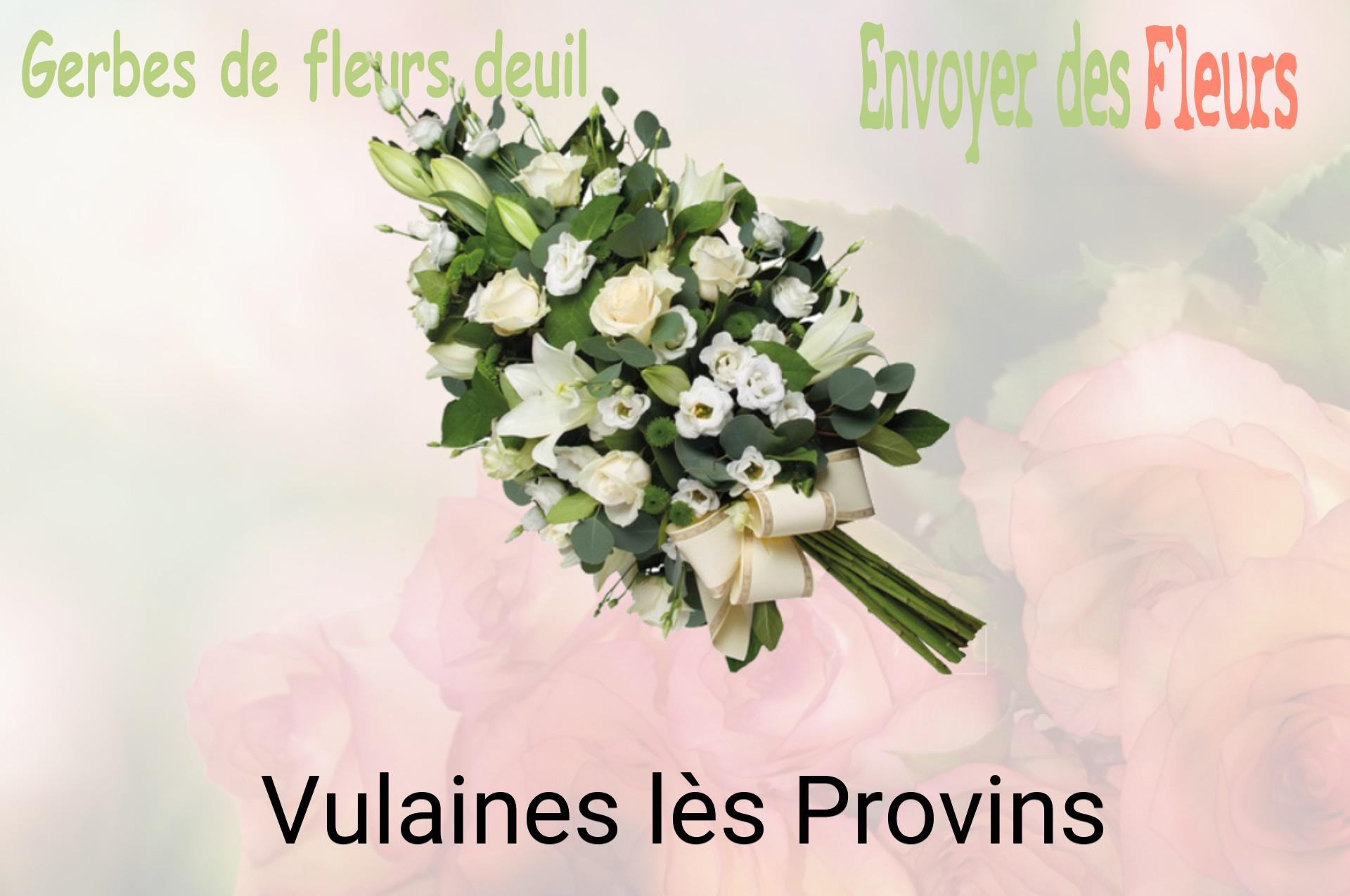 Gerbe de fleurs de deuil livrée à Vulaines-lès-Provins